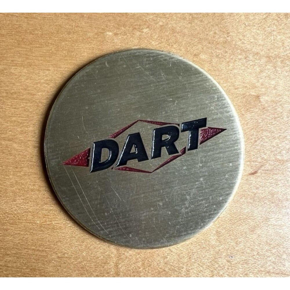 Dart Transit Company Brushed Metallic Emblem Branded Logo With Protective Film